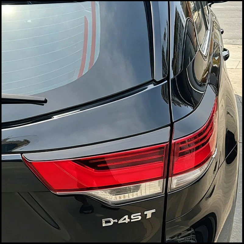 Car styling For Toyota Highlander 2017-2019 Taillight Eyelid Cover Sticker Trim Eyebrow Decorative Frame Auto Parts Accessories