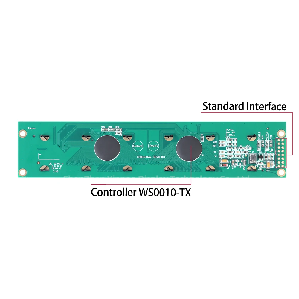 Imagem -02 - Exibição do Módulo Lcd Real 4002 402 Construído em Temperatura de Trabalho Ws001040 Mais 80 Tela Oled 40*2 Caracteres