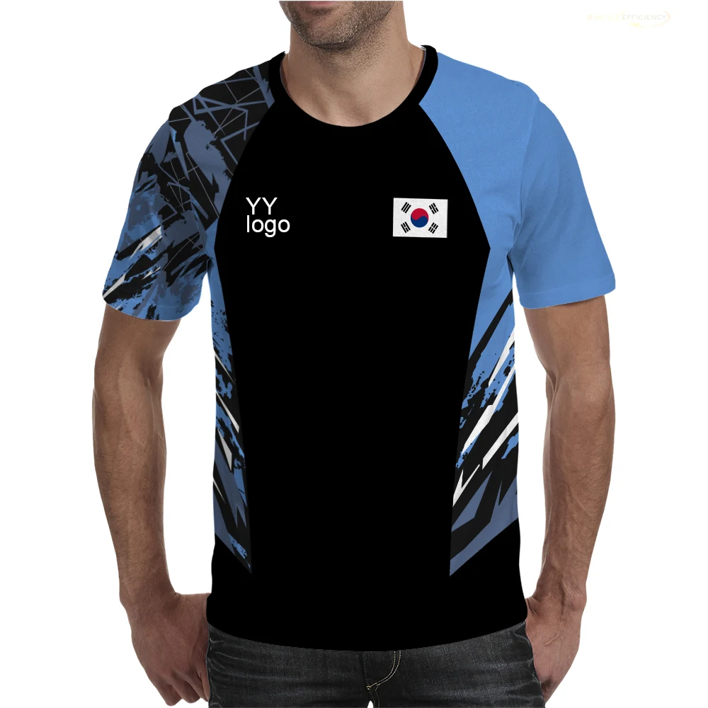 YY-ملابس تنس الريشة للرجال والنساء تي شيرت ، قميص تنس بادل رياضي سريع الجفاف ، زي منافسة فريق كوريا الجنوبية