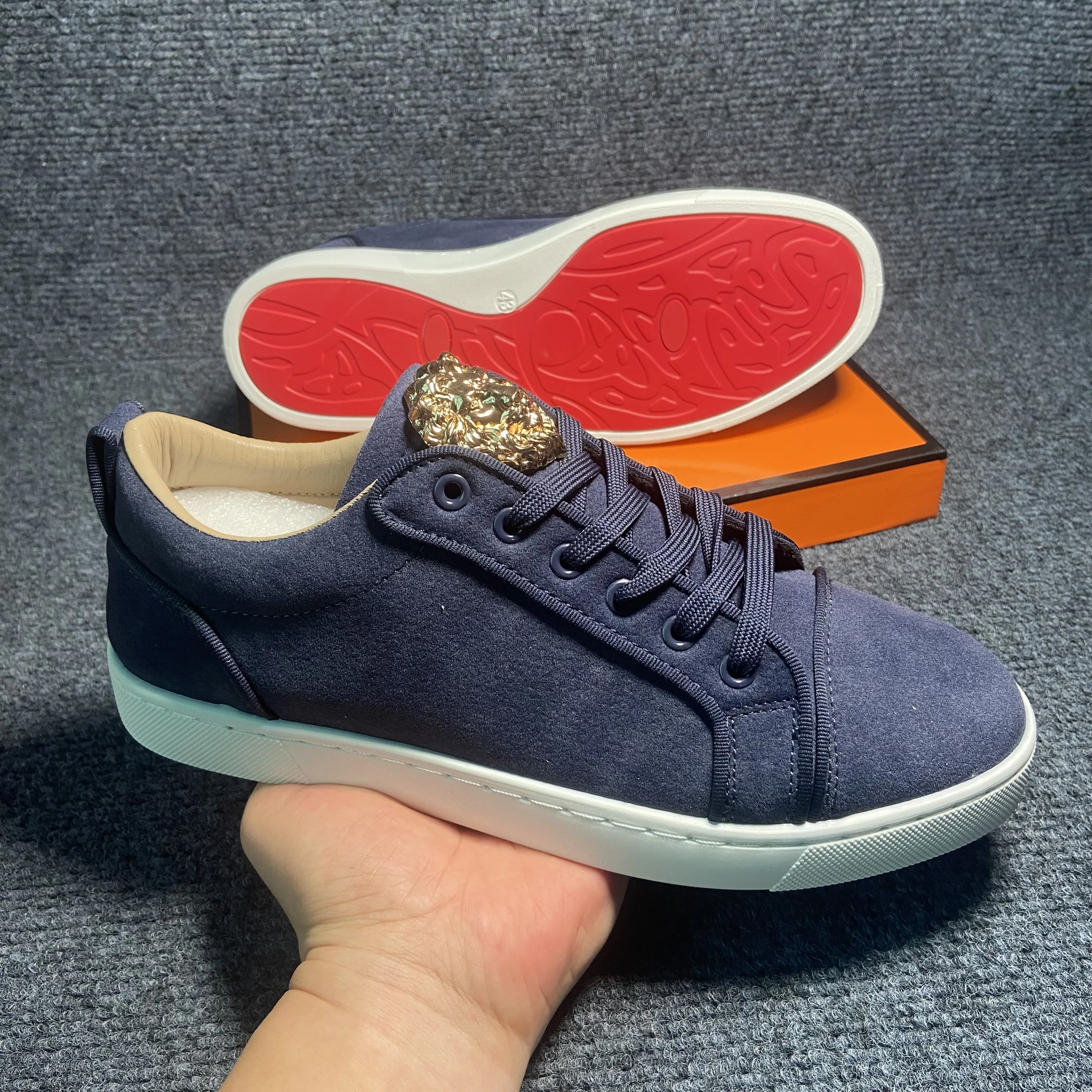 حذاء كاجوال أزرق للرجال من جلد الغزال حذاء رياضي كاجوال للرجال حذاء تزلج المدربين للرجال سكاربي الجري uomo mocasines de hombre