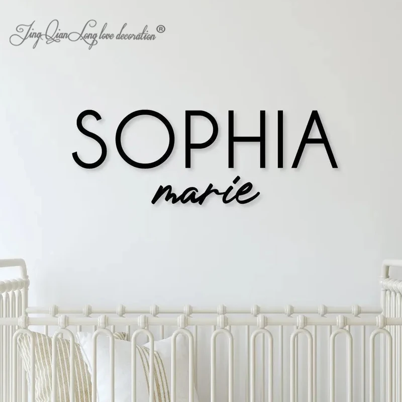 Custom  Baby girl Wooden Name Sign, Nursery Name, Baby Name Cut out, Cutout Name, Wood Name Sign, Baby Name, first and middle na