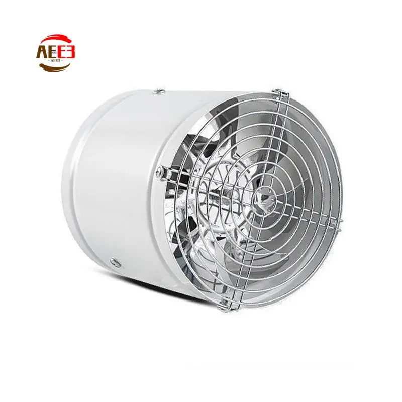 AEE3-6Inch Powerful Silent Ventilation Fan Air Ventilator Metal Pipe Ventilation Exhaust Fans White