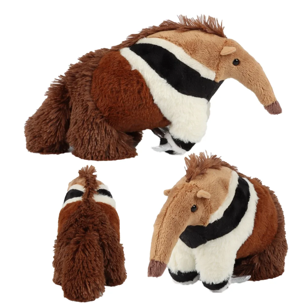 Animals Anteater High Fidelity Cute Anteaters Plushie Plush Toy Lifelike Animals Stuffed Doll Kawai Toy  Kid Xmas Birthday  Gift