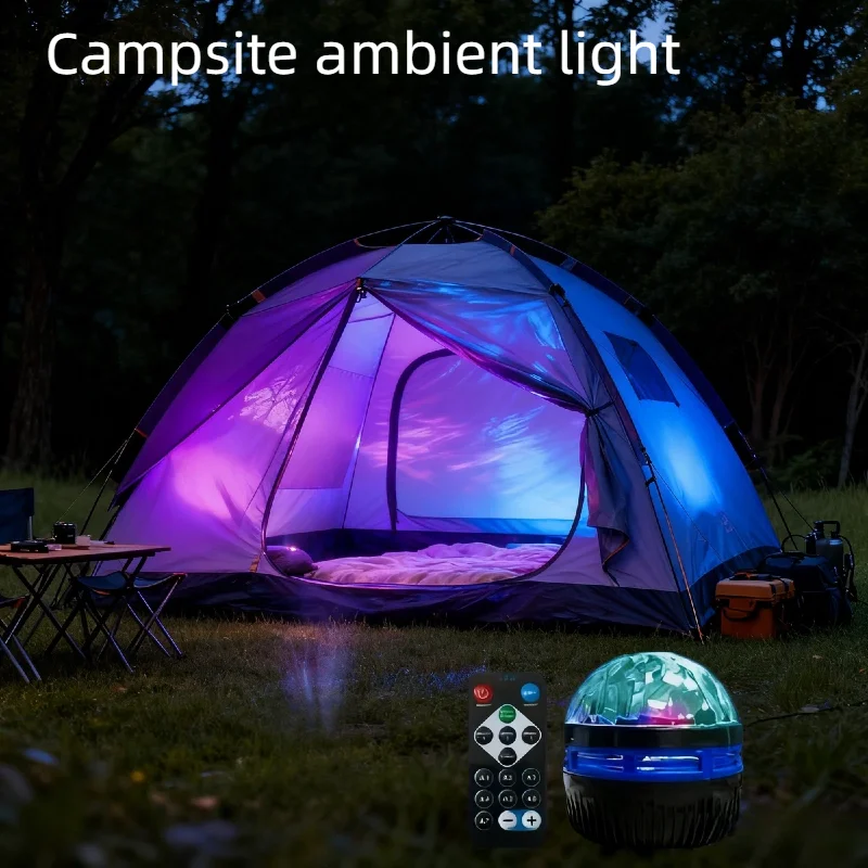 المحمولة USB قابلة للشحن LED الضوء المحيط متعدد الألوان أضواء المسرح لرحلات التخييم جمعات الأنشطة الخارجية ديكور #1