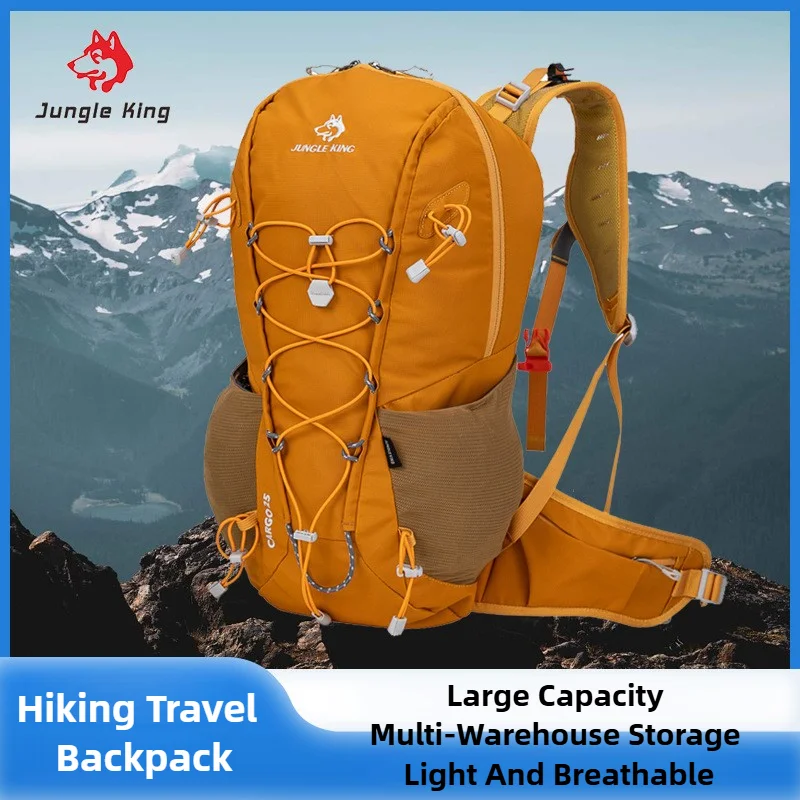 

JUNGLE KING Multi functional outdoor hiking and off-road backpack water bag YKK zipper foldable backpack system 25L