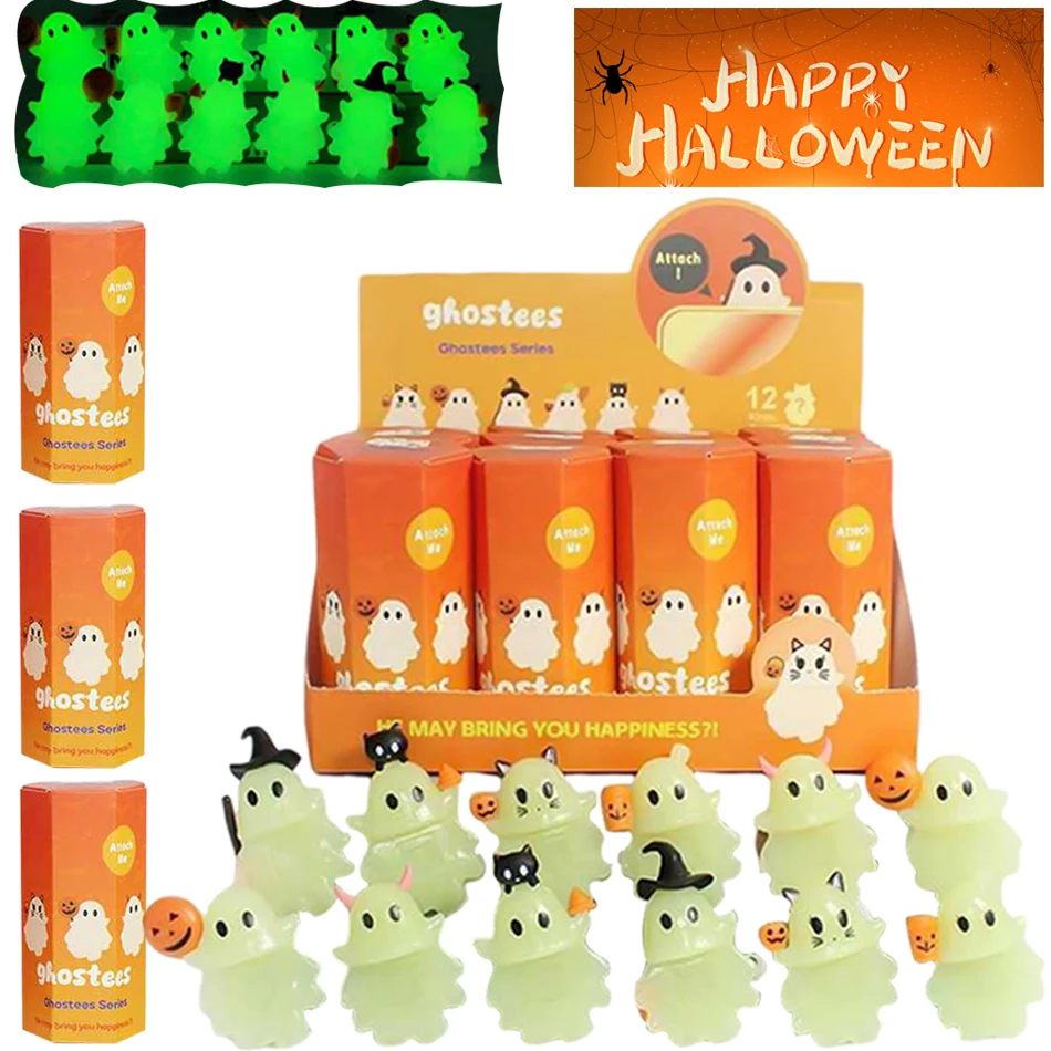 2025 NEW Halloween Ghost noctilucent Blind Box ornament telephone Screen Decoration Birthday Gift Mysterious Surprise