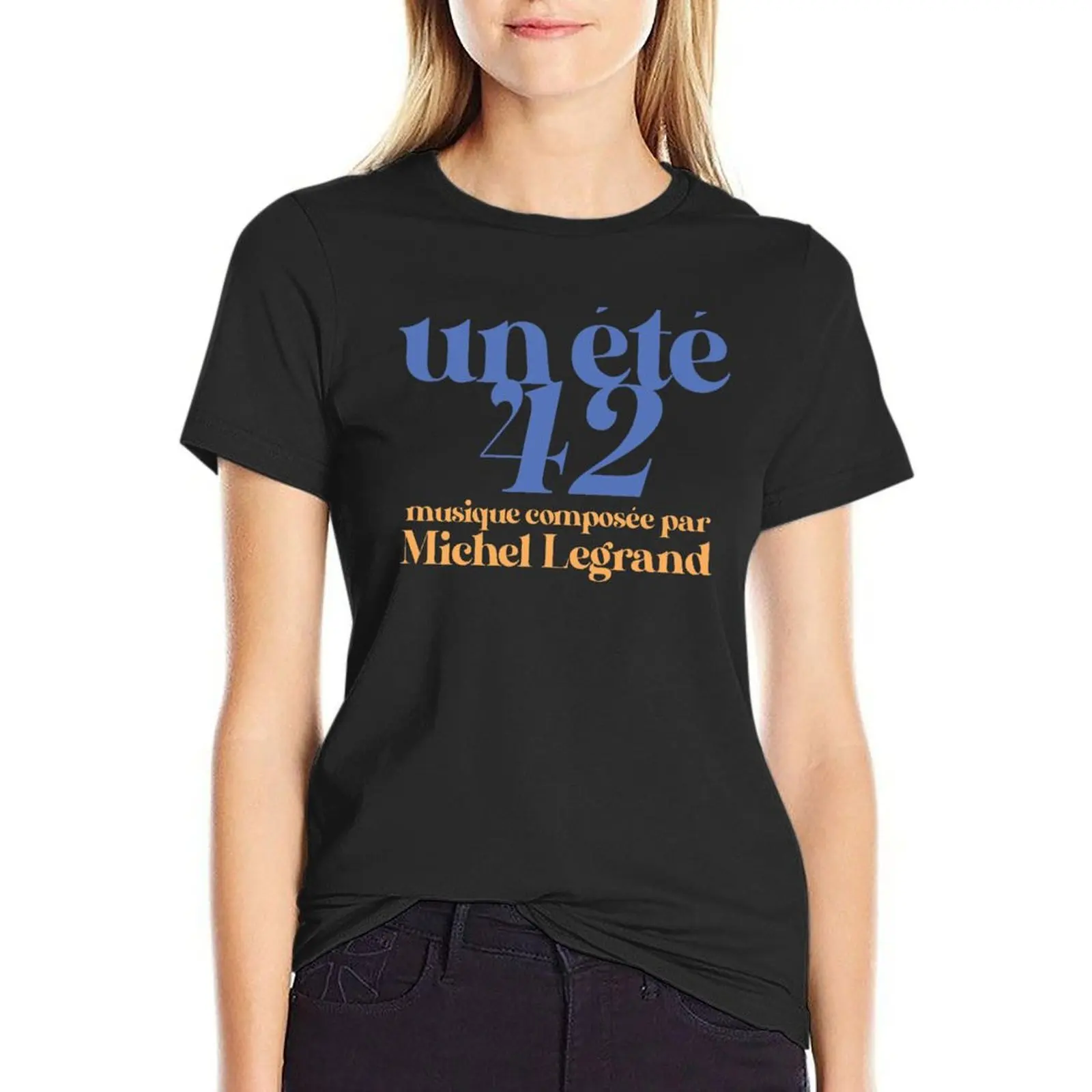 A Summer 42 - Music by Michel Legrand T-Shirt oversized shirts graphic tees Woman fashion