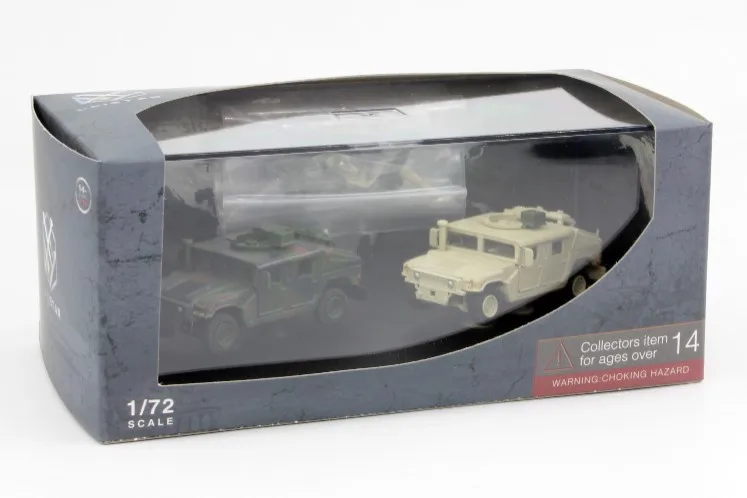 2 sztuk/zestaw 1/72 nas wojskowy Humvee uniwersalny pojazd opancerzony Model M1114