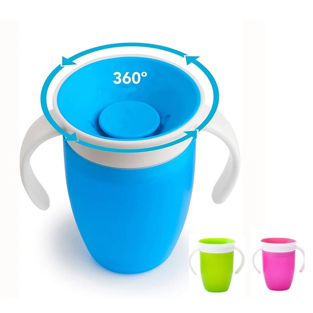 Magiczne kubki dla niemowląt mogą być obracane Kubek do nauki picia dla niemowląt Szczelna butelka na wodę dla dzieci 240 ml Copos Kubek do nauki Kubek dla niemowląt