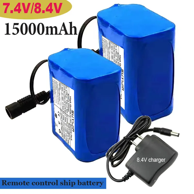 

7.4V/8.4V 15Ah 2s3p 18650 Lithium Battery Suitable for Bicycle Lights, Fishing Lights, and Remote Control Ship Audio