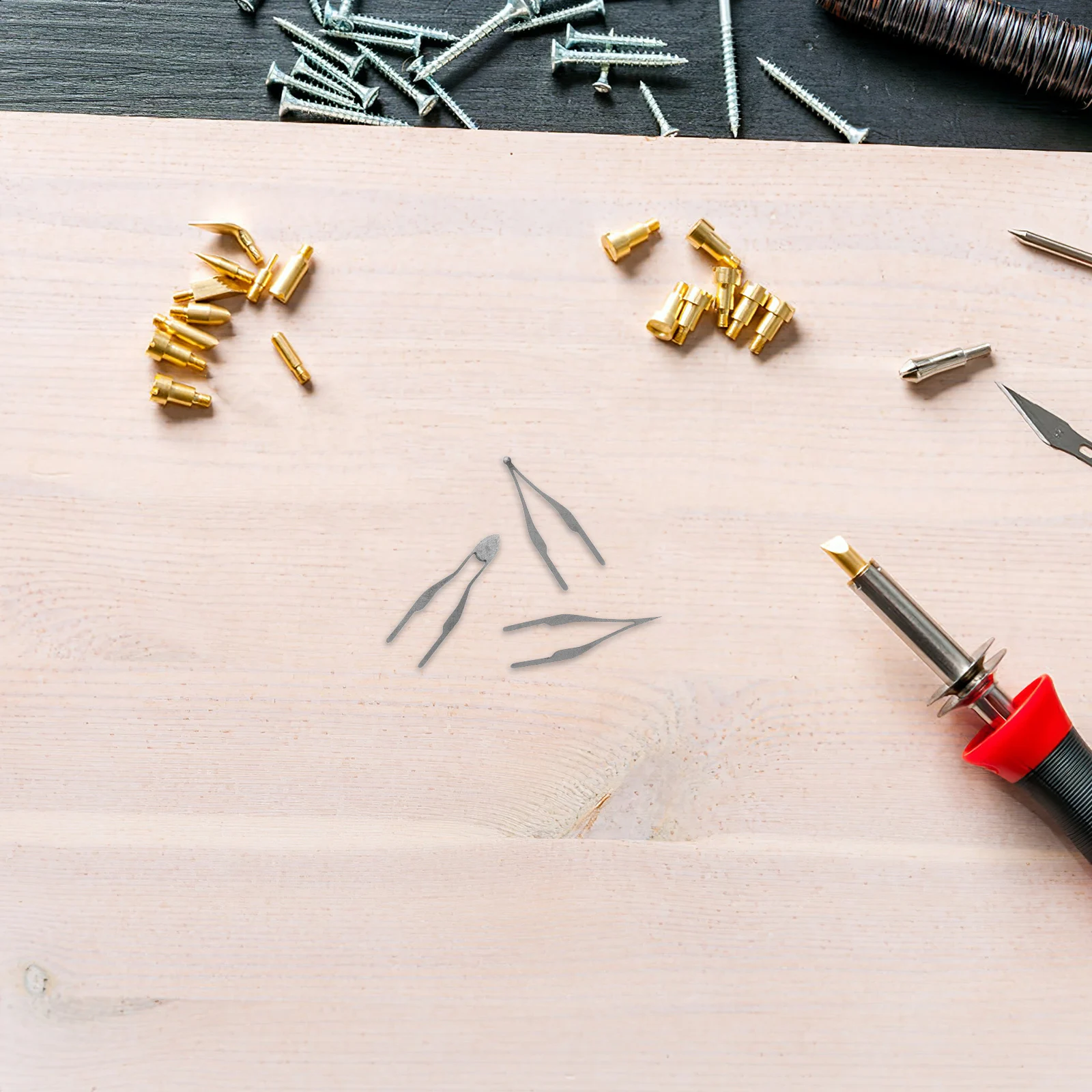 3Pcs Pyrography Nibs Multifunctional Quick Heating Tips for Wood Burning Crafts Electric Precision Tool Accessory