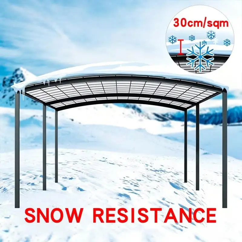 Customizable Metal AluminumAlloy Carport Outdoor Garden Car Sunshade Arch Rainproof Shelter For Villa Household Exterior Parking