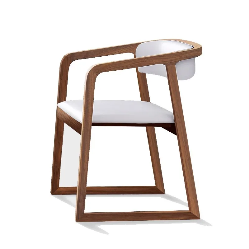 

Nordic, solid wood, fabric, leather, retro, casual simple chair