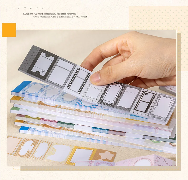 Journal GO 30-seitiges Buch mit niedlichen Randetiketten, Schreibpapier, dekorativen Rahmen und Aufklebern für Journaling, Scrapbooking und Planung. – Detail 9