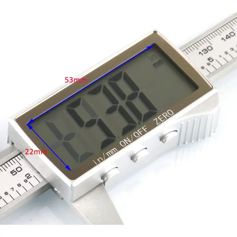 Imagem -02 - Carbon Fiber Vernier Caliper Digital Scriber Slide Régua Deslizante Escala Ferramenta Bateria Excluída Carpinteiros