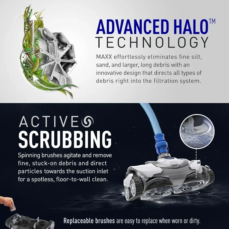 MAXX Premium Suction-Side Automatic Pool Cleaner for All In-Ground Pool Surfaces, Smart Navigation, Energy Efficient
