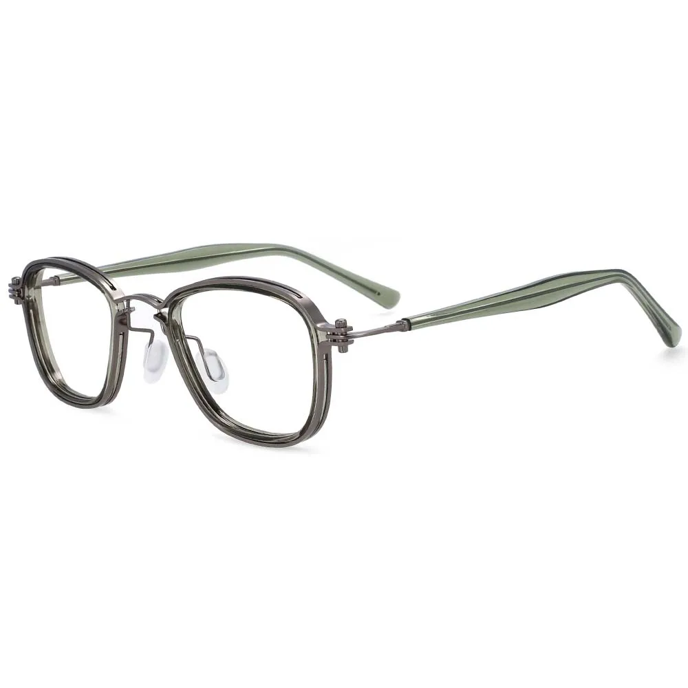 54227 Retro Steam Punk Metall Brillengestelle Männer Optische Verordnung Brillen Anti Blaues Licht Computer Brillen