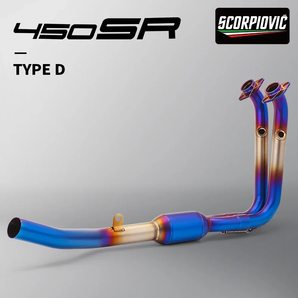 

Factory Hot Selling For CFMOTO 450SR 450 SR Motorcycle Exhaust Escape Front Link Pipe Header Connect Origina