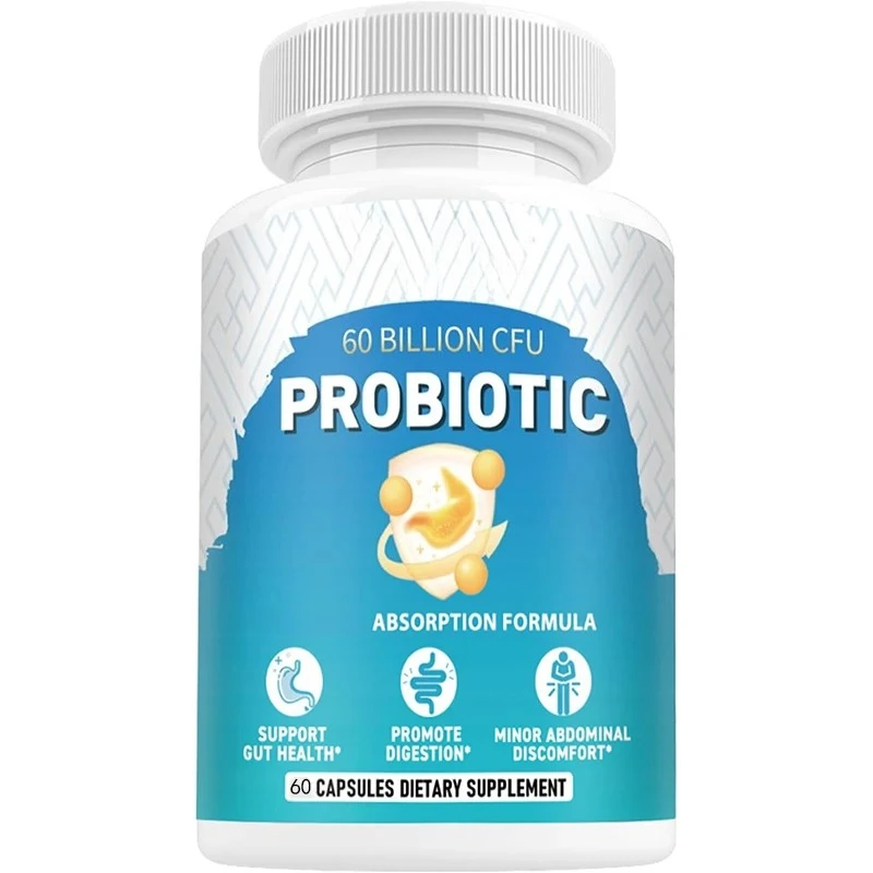 Probiotics That Promote Digestion, 60 Billion Cfu -10 Strains - Gut , Supports No Bloating And Bloating || 60 Capsules