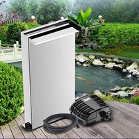 Garden Pool Fountain Acrylic 304 Stainless Steel Lighting Pool Waterfall Professional Spillway