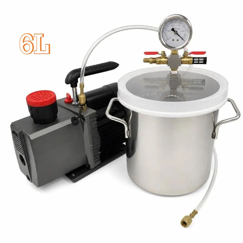 Vacuum Defoaming Tank Barrel Stainless Steel Vacuum Chamber Small Type Deaeration Bucket Vacuum Filling Equipment