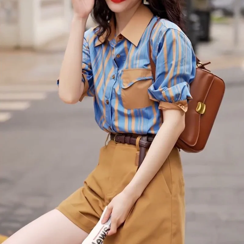 New In Two-piece Casual Female Shorts Features Matching Kit Korean Style Classic Summer Fashion 2024 Women\'s Short Sets 2 Pieces