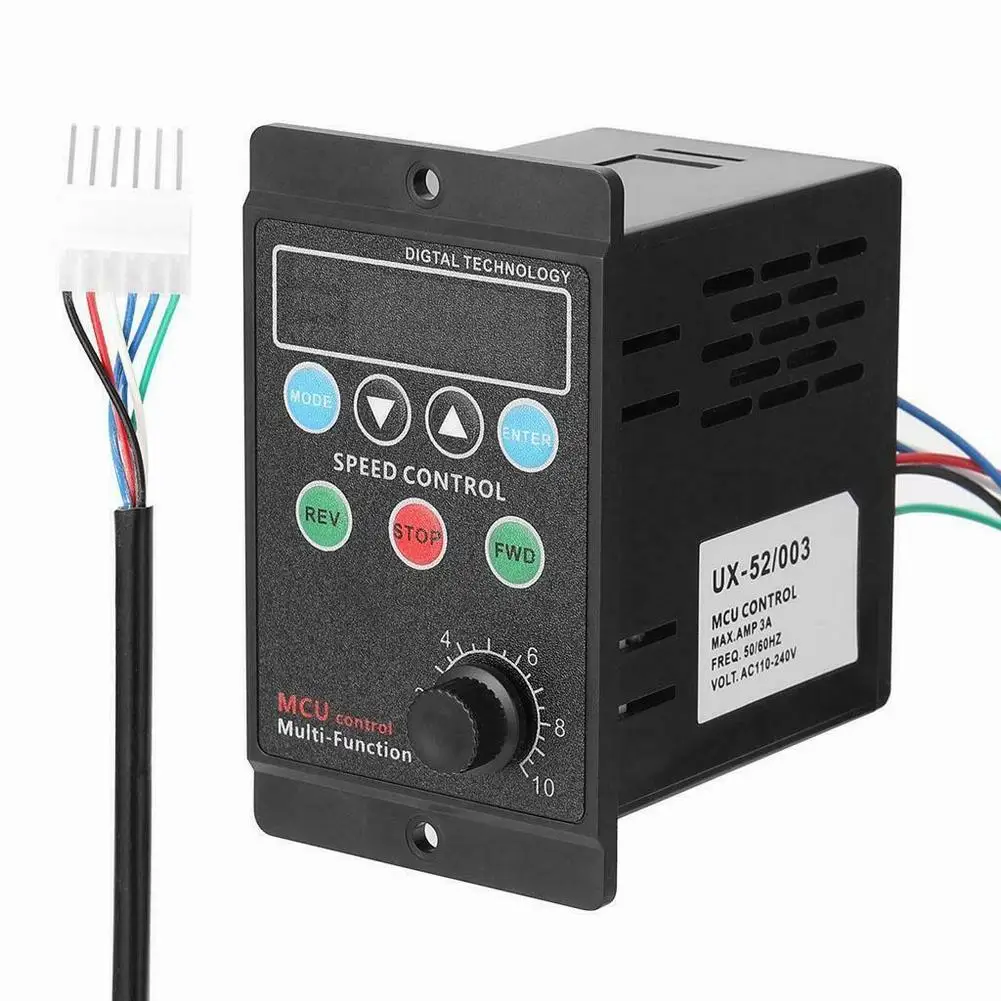 Speed Controller Motor Digital Display Rate Variable Switch AC 220V Motor Governor 90-1400 R/min 9x10x6cm Speed Control Device