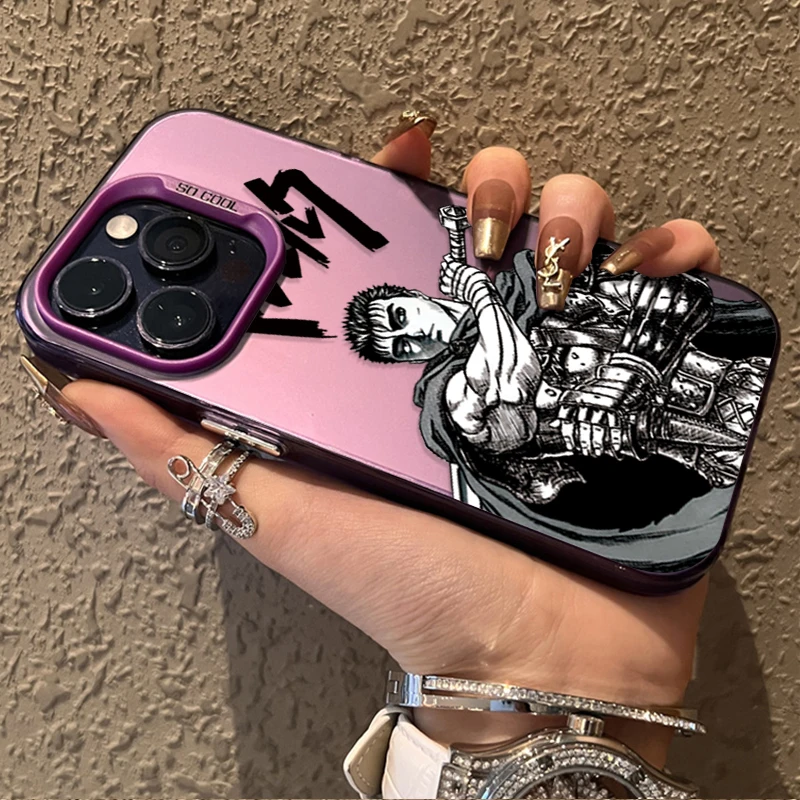 Berserk guts sangue quente anime pc caso de telefone para iphone 17 16 15 14 13 12 11 pro max plus 17 ar 16e x xr xs max capa dura