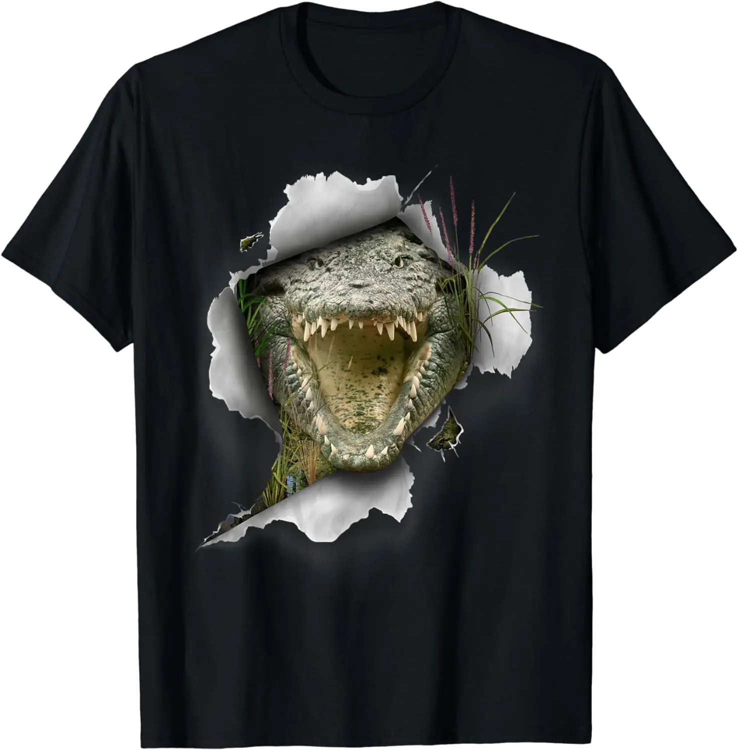 Crocodile T-Shirt Anime Graphic T-shirts For Men Clothing Women Tees High Quality 100%Cotton Short Sleeve