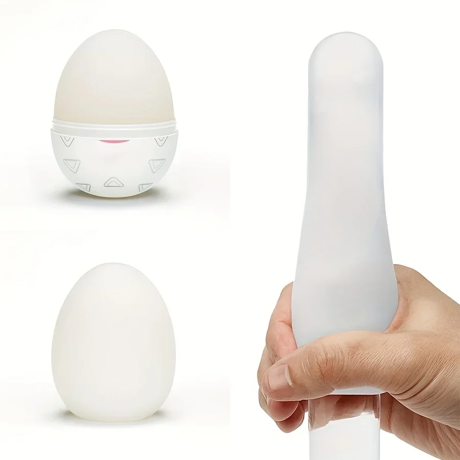 Experience Ultra-Realistic Pleasure with this Portable Male Masturbator Egg - Perfect for Men!