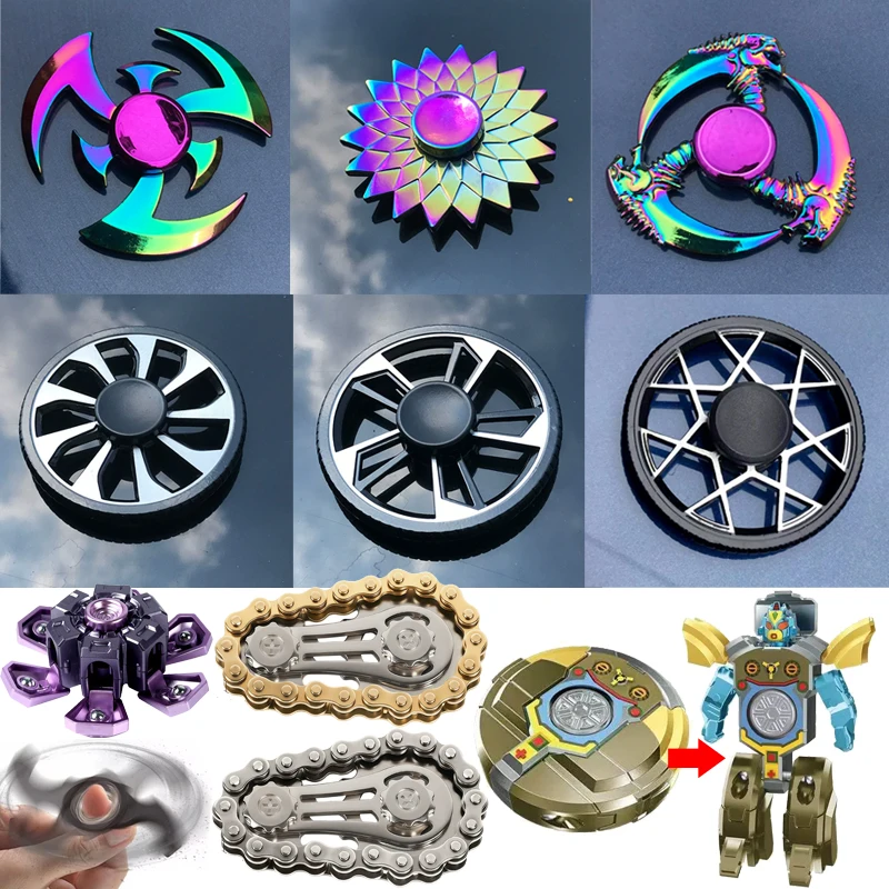 フィジェットスピナー EDC ハンドスピナー抗ストレス自閉症 ADHD 大人の指先ジャイロ感覚ストレスリリーフおもちゃ誕生日クリスマスギフト