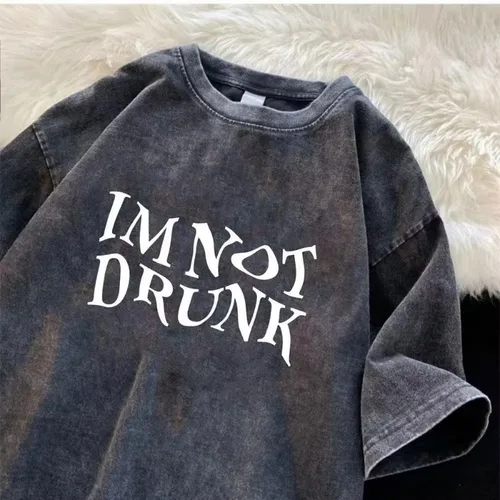 Imagen 2 del producto Nueva camiseta Retro lavada para hombres y mujeres con un diseño de moda Retro único, camisa de tendencia de verano informal de calle Harajuku de Hip-hop