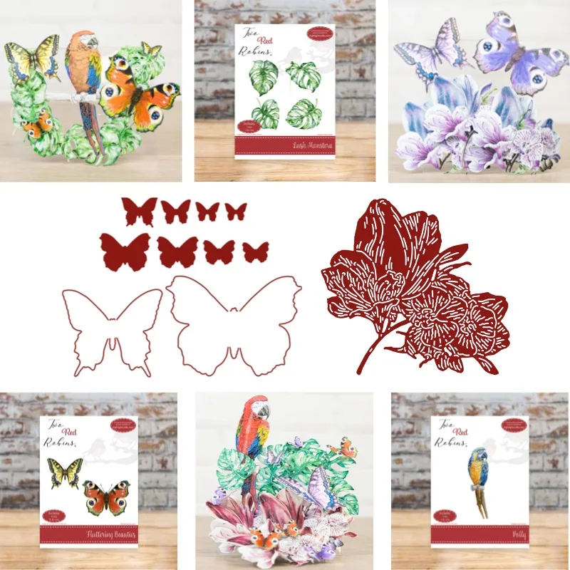 The Small Bird's Feet Are Gripping the Tree Trunk Metal Cutting Dies Scrapbook Diary Decoration Stencil Embossing Template DIY