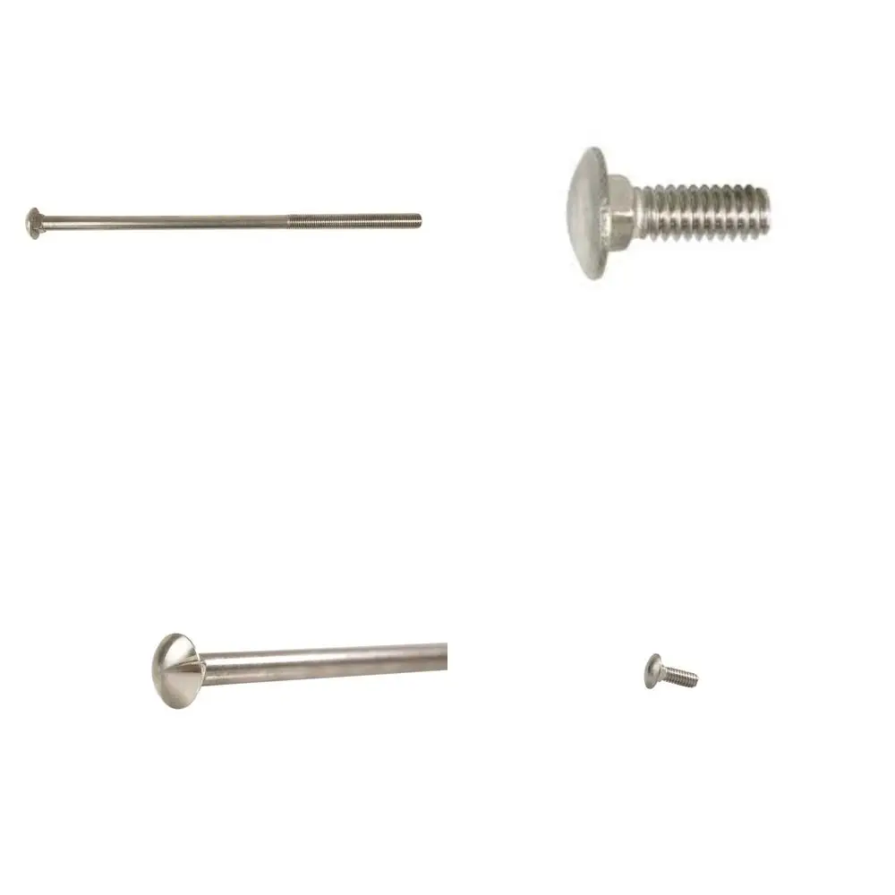 

Stainless Steel 3/4-10 x 18 Carriage Bolts, 18-8 Grade, Strong and Durable Fasteners for Secure Applications