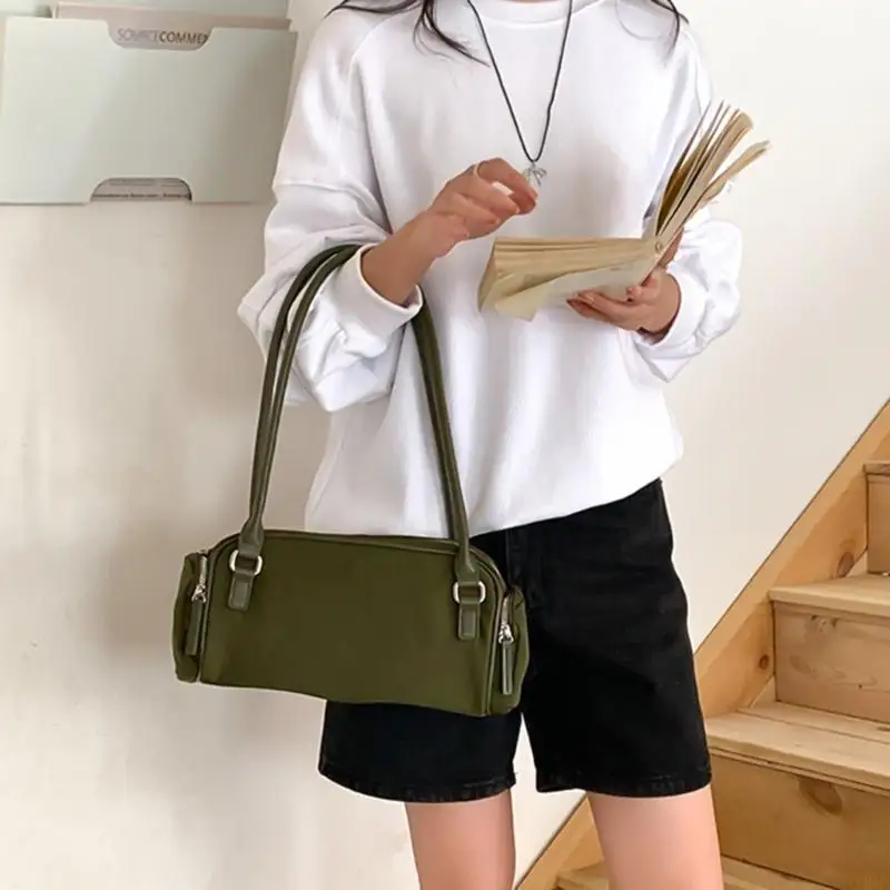 

X90D женская нейлоновая сумка через плечо в корейском стиле, сумка подмышки, простая сумка для подмышек