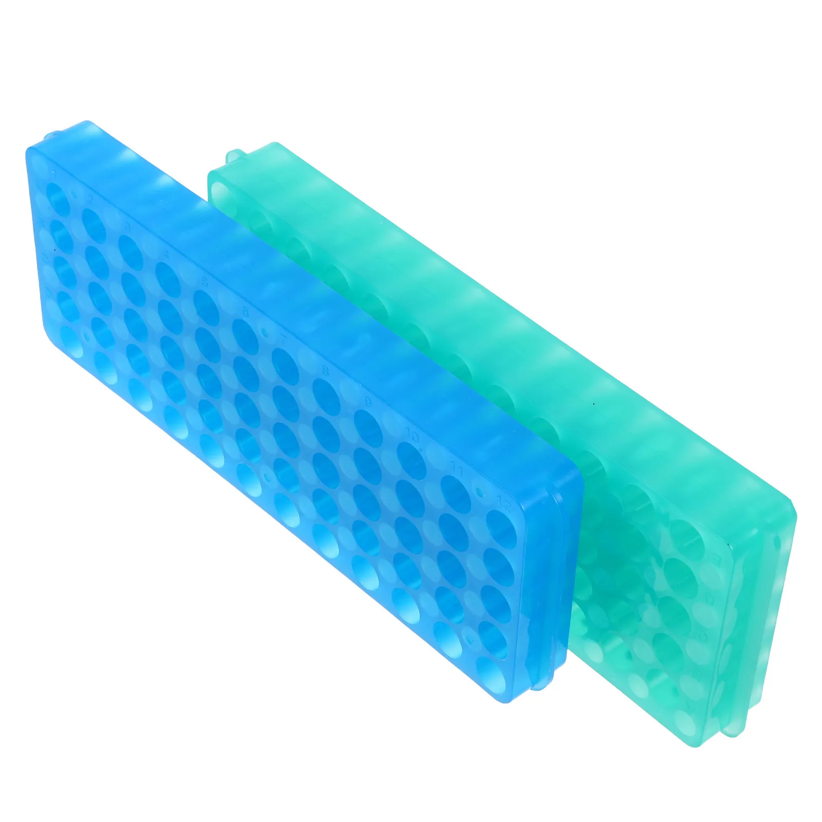 2Pcs Test Tube Holder ABS Material Vial Shot Glasses Stand Sampling Tube Storage Rack Laboratory Use Practical