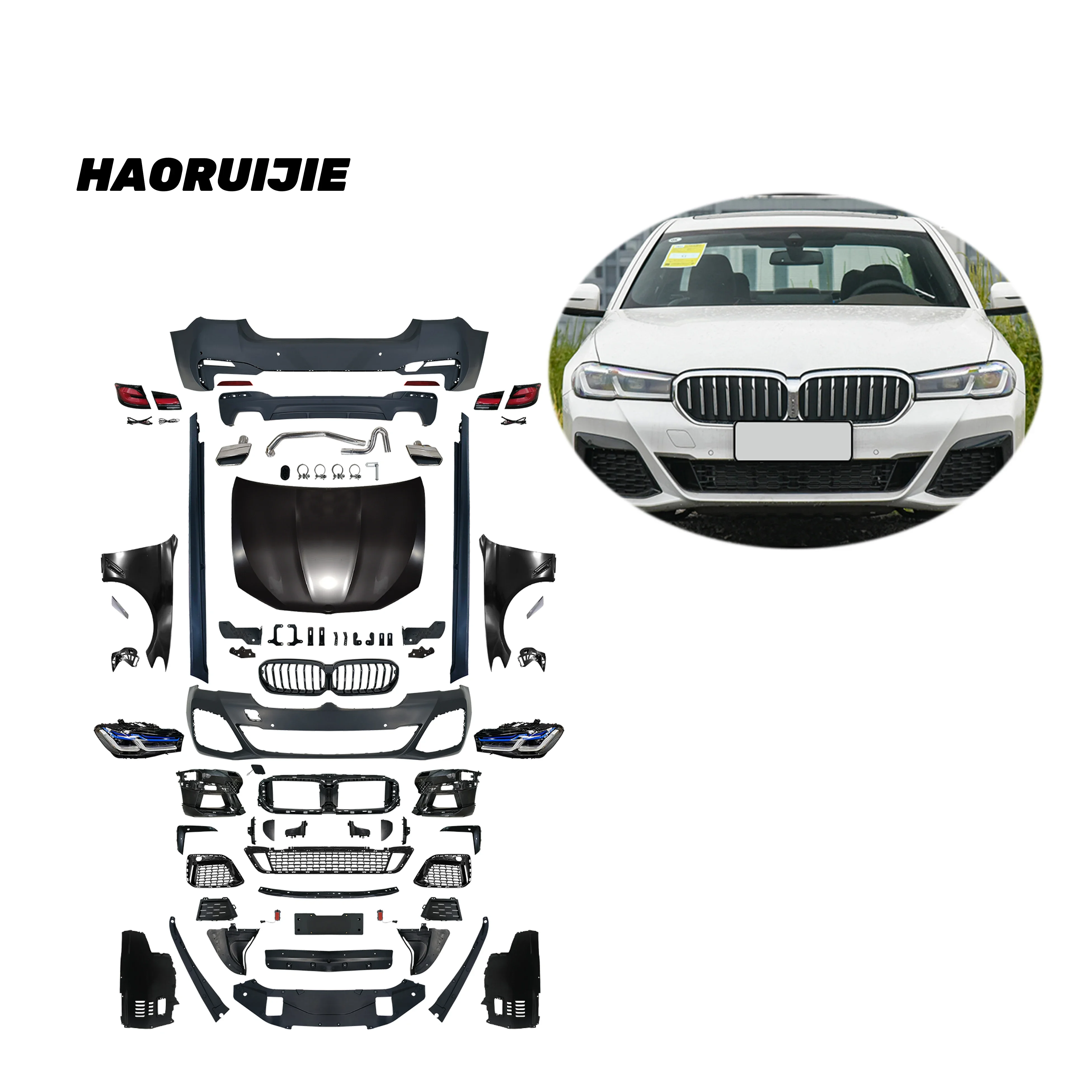 

XDS For 5-series F10 Upgrade 2021-2022 G30 MT Body Kit Headlight Taillight F10 Modified To M-sports Tuning Kit Conversion Ki