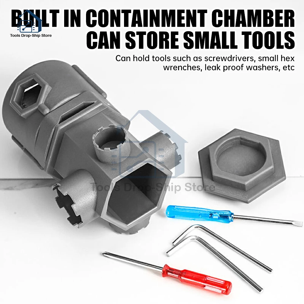 

Multifunctional Bathroom Faucet Wrench Sink Pipe Repair Spanner Tool Kitchen Tap Water Heater Plumbing Installation Wrench