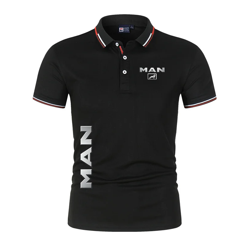 New truck MAN Men's Polos Summer Classic Polo Shirt Men Short Sleeve Top Quality Casual Business Social Polo Men image 4