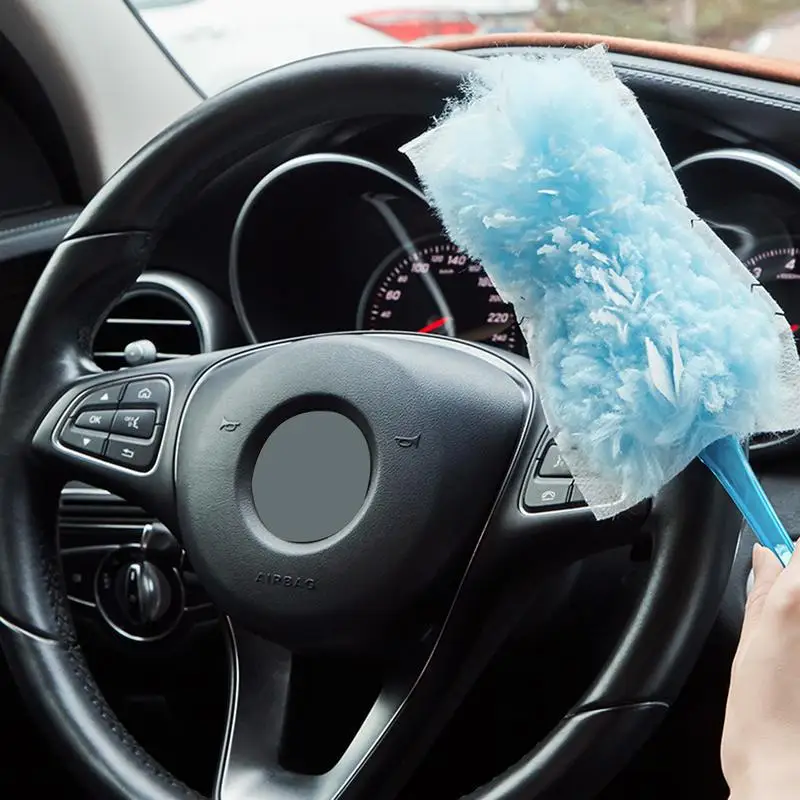 Home Cleaning Duster Durable Anti Dusting Brush With Hanging Hook Handheld Disposable Electrostatic Cleaner For Home Office