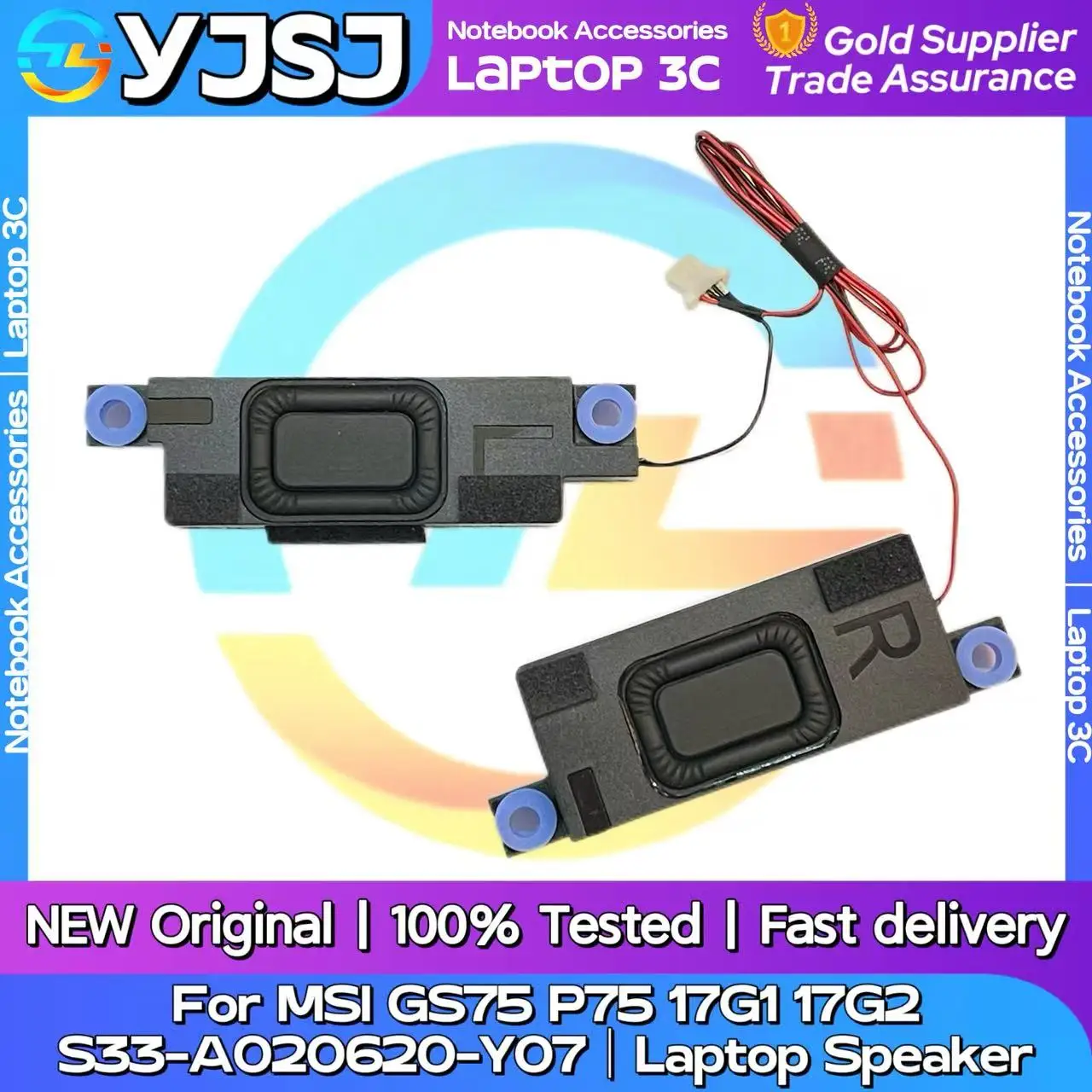 New Original Laptop Notebook Audio Speaker For MSI GS75 P75 MS-17G1 MS-17G2 built-in left and right speakers S33-A020620-Y07