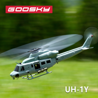 Goosky E2 Looks Like A Real Aircraft Model 3d Stunts Huey Remote-Controlled Helicopter Uh-1y Venom Helicopter Adult Toy Gift