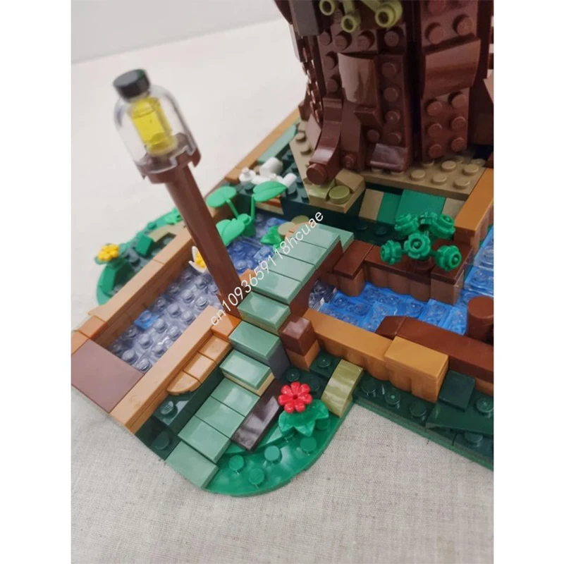 2374ピース MOC 新しい生命の木の家 組み立てブロック クリスマス DIY クラフトプロジェクト 創造的な家族に最適 組み立てギフト