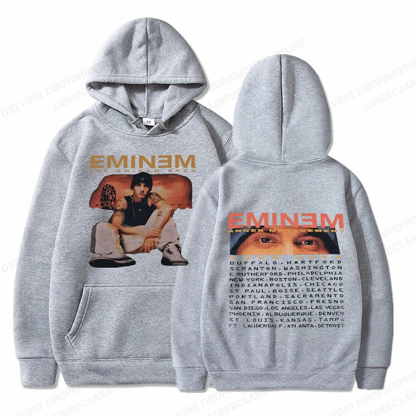 Rapper Eminem Hoodie Men Women Fashion Hoodies Kids Hip Hop Hoodies Sweatshirts Women Sweats Boy Coats Album Tracksuit Rock 2023