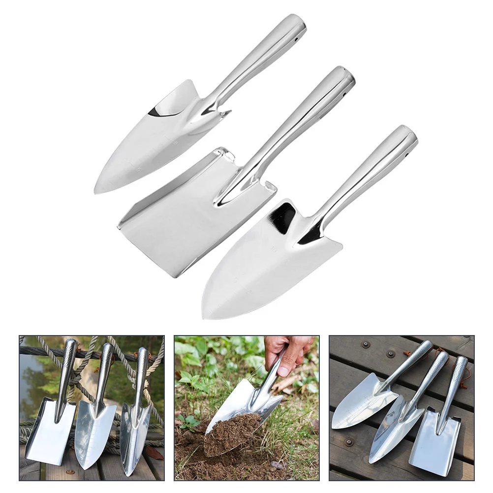 Espátula portátil de aço inoxidável para crianças, Durable Garden Tools, Pás de praia, Terno Mão, Agrícola