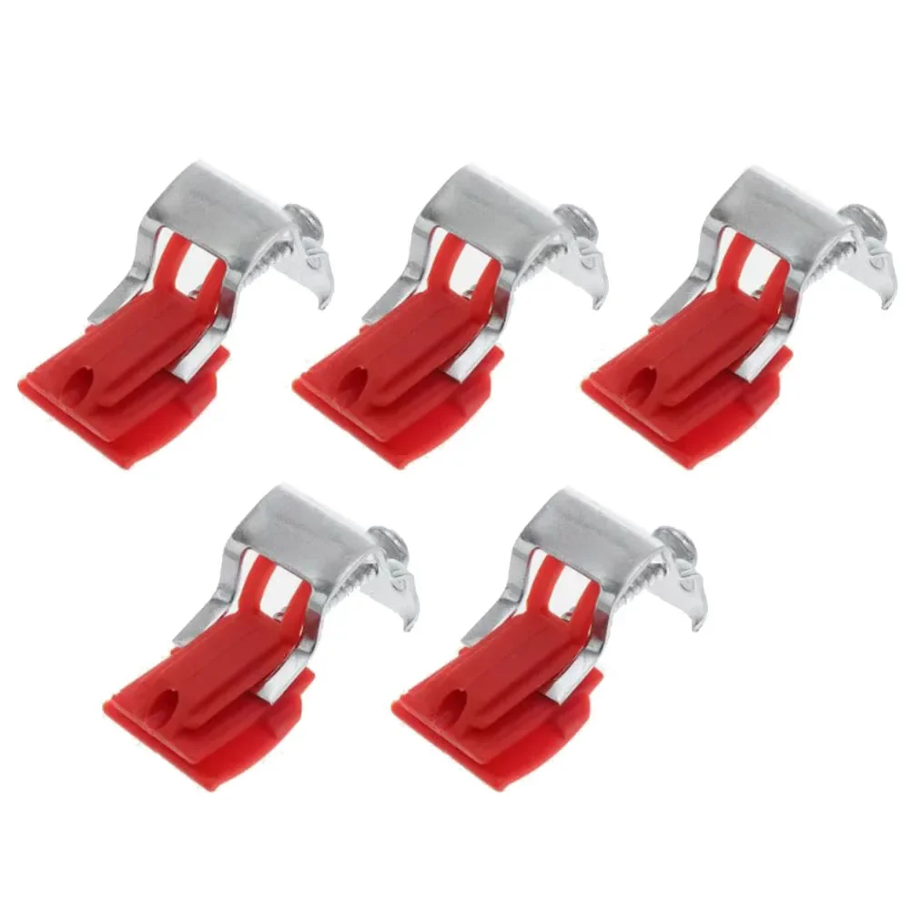 5Pcs Sink Clips Stainless Steel Sink Clips Kitchen Sink Mounting Clips Accessories Magnetic Cord Organizer Wire Clamps