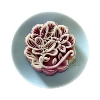 件/套 75 克 花形月餅模具 櫻花蛋糕模具 手工壓制烘焙模具 DIY 烘焙工具 蛋糕裝飾 10 最佳銷售 月餅壓模 - №9