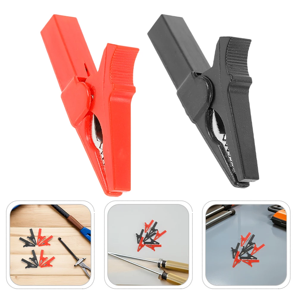 

12pcs Heavy Duty Alligator Clamps Insulated Electrical Test Clips For Car Truck Auto Batteries Charging Power Testing