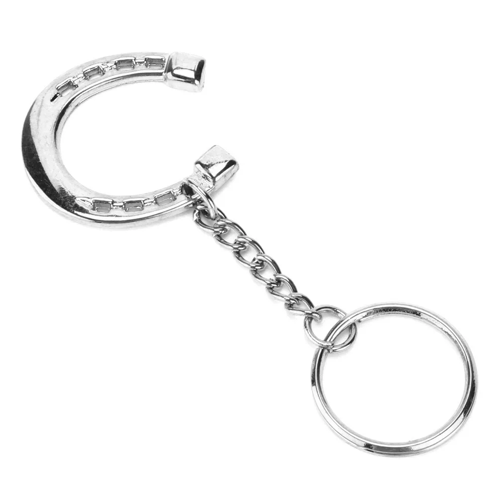 Twisted Design Snaffle Bit Keychain Aluminum Alloy Material Exquisite Workmanship Horse Bits Keychain Economical Design