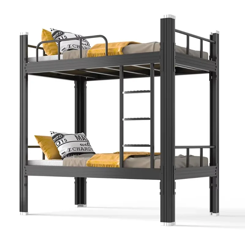Metal Frame Double Decker Bed,Heavy Duty Durable Steel Bunk Bed for Dormitory/Staff Accommodation/Bedroom,Easy Assembly